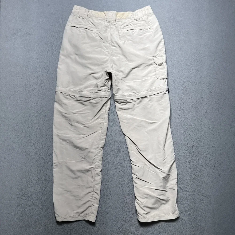 LL Bean‎ Cargo Convertible Pants Mens Sz Medium 30x29 Khaki Utility Work Neutral
